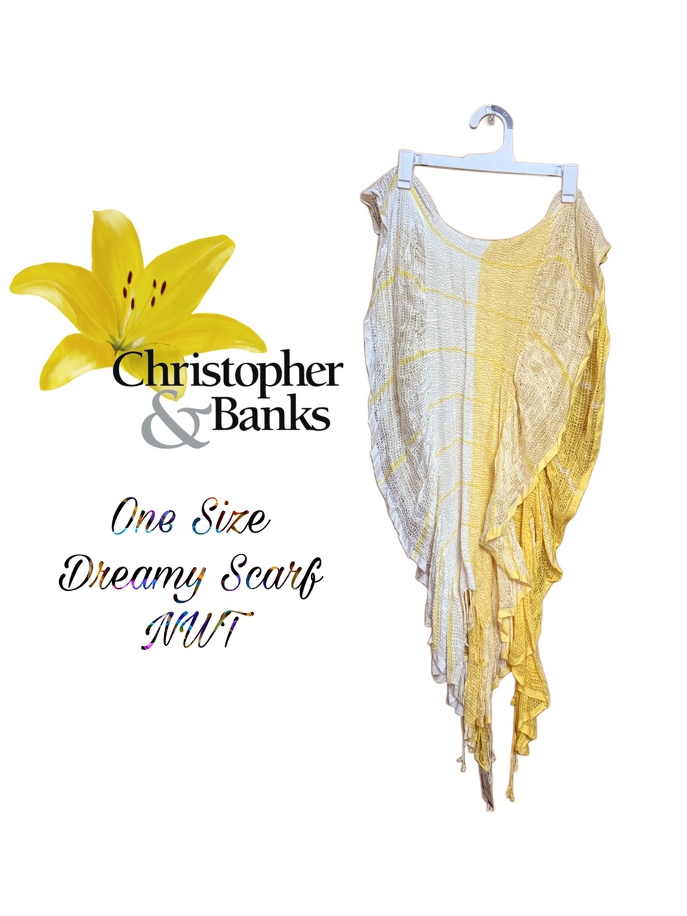 ✨ Sunshine Yellow Fringed Scarf Wrap | Beach to Office Chic ✨